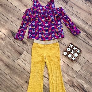 Super cute for winter! Funky toddler girls outfit.